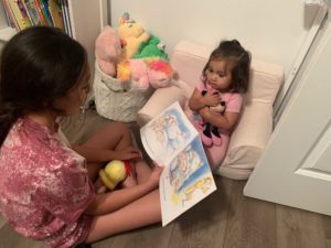 Reading time with Alayna