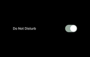 Do not disturb